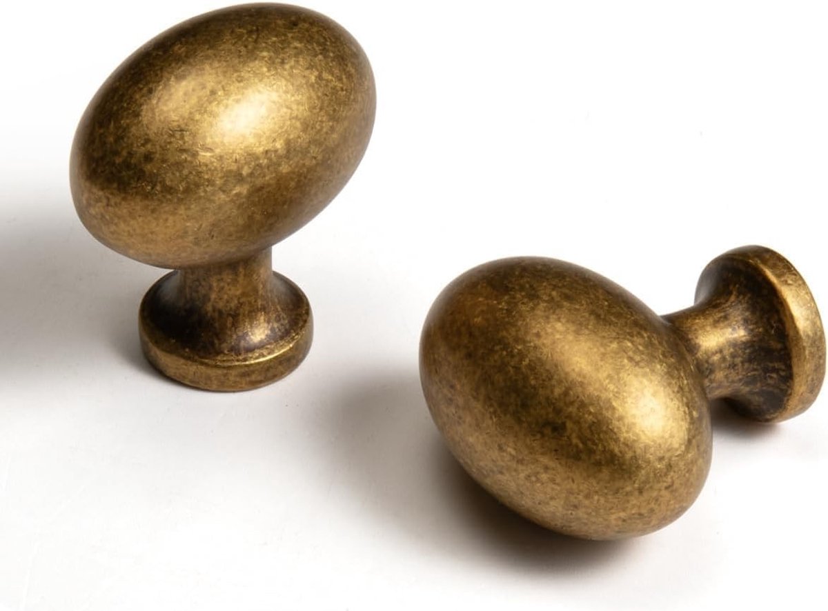 Vintage Retro Bronzen Kastknoppen - 6 Stuks Zinklegering Handgrepen voor Keuken en Slaapkamer