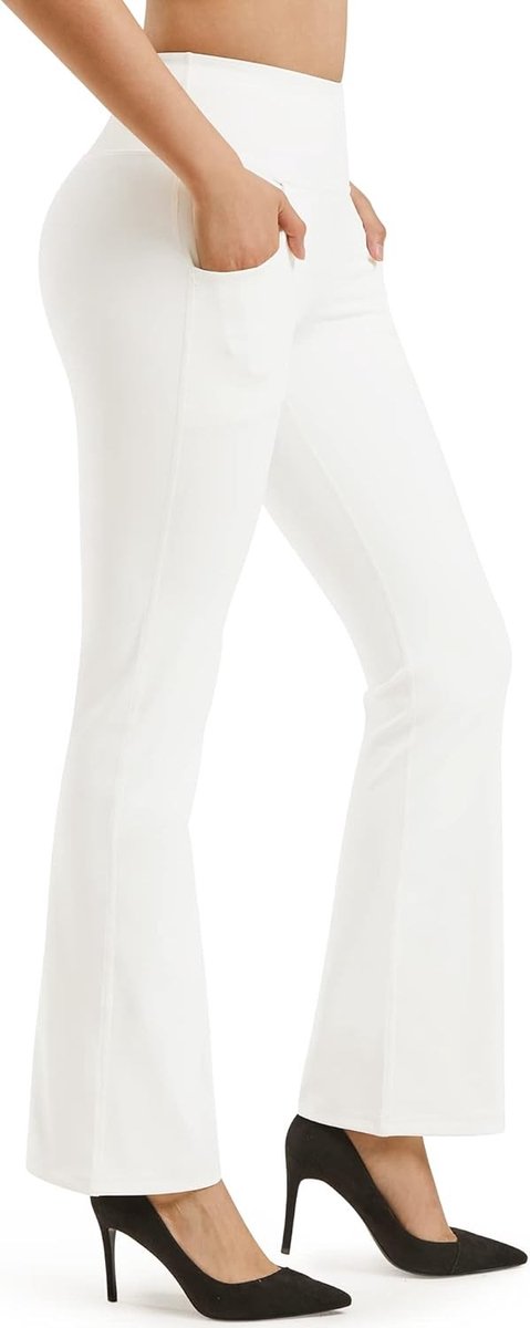 Bootcut Yoga Pants voor Dames met Pockets - Hoge Taille Sportbroek voor Workout en Casual Gebruik met Buikcontrole — afbeelding 3