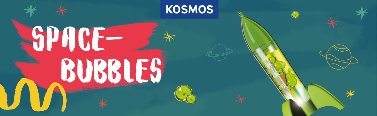KOSMOS Space Bubbles - Experimenteerset - Maak een Bubbelraket en Lavalamp - Ontdek de Kracht van Water, Olie en Bruistabletten - Inclusief LED-verlichting - STEM Speelgoed - Vanaf 8 Jaar — afbeelding 5