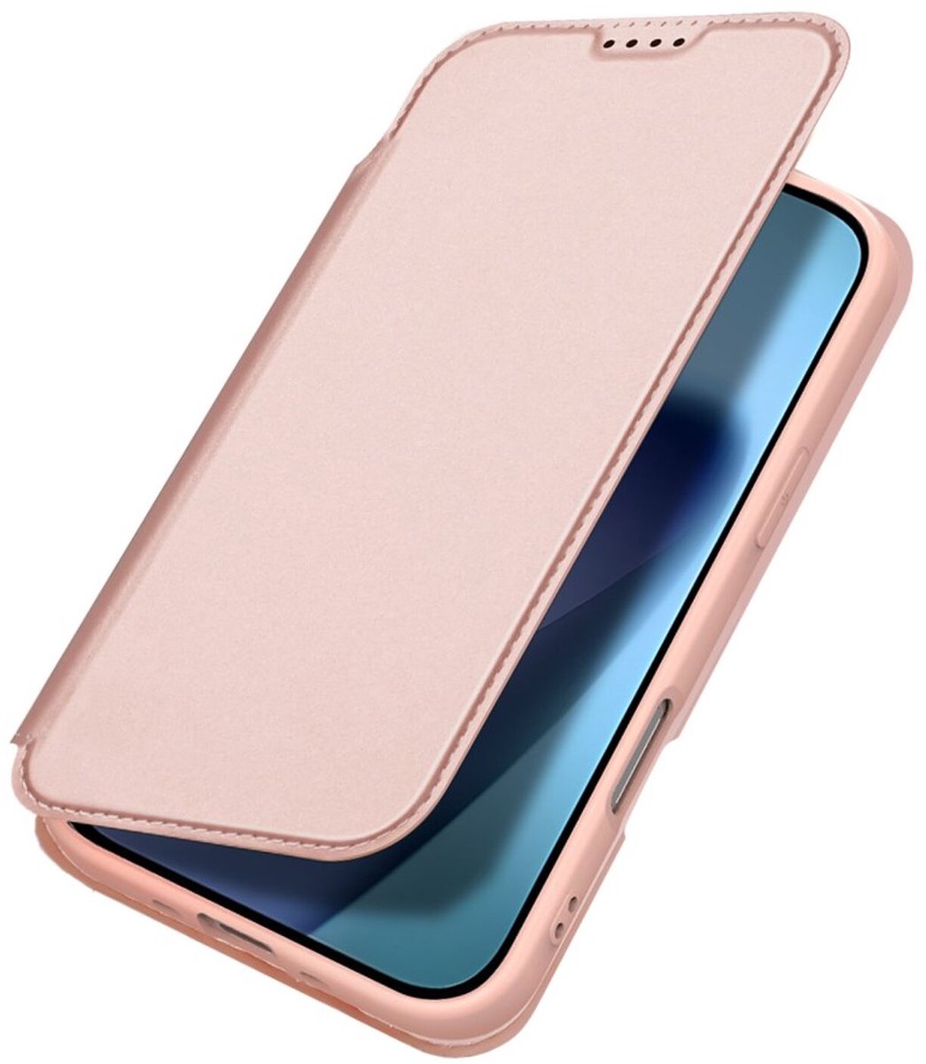 Dux Ducis Skin Pro Hoesje Geschikt voor Apple iPhone Air | Book Case met Pasjeshouder | Portemonnee | Standaard | Roze