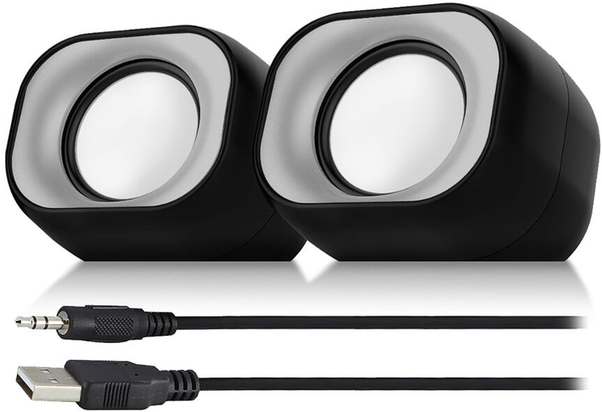 Eminent EM3513 Stereo Speakerset 2.0 voor pc en laptop | Voeding via USB