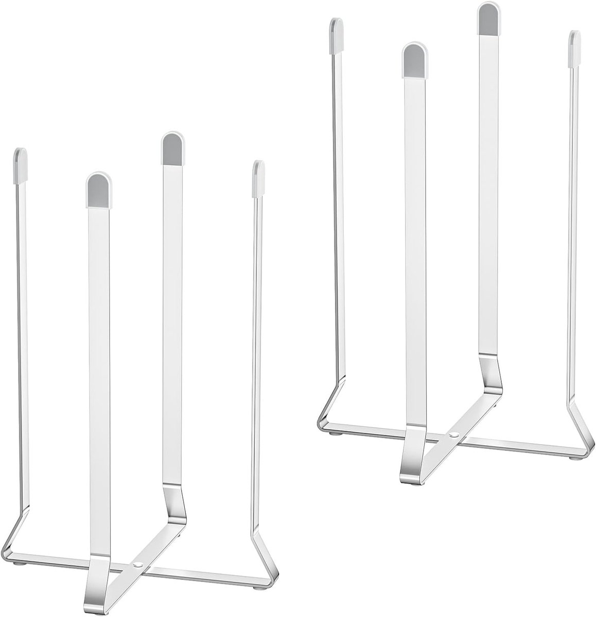 Metalen afdruiprek voor 4 flessen en bekers, ideaal voor keuken en afwas, flessendroger en flessenstandaard