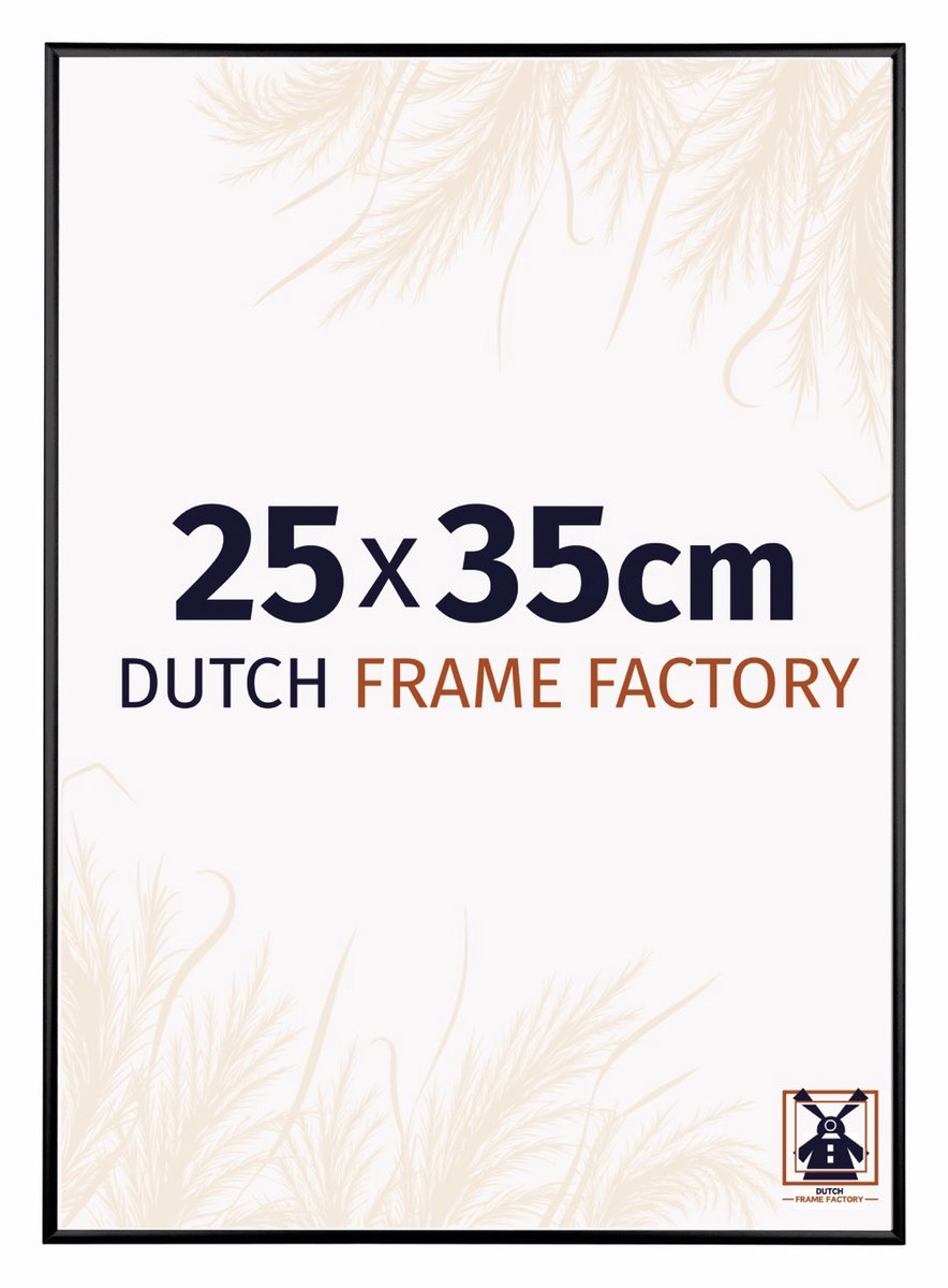 Dutch Frame Factory Fotolijst 25x35 cm - Aluminium - Zwart Mat - Kampen