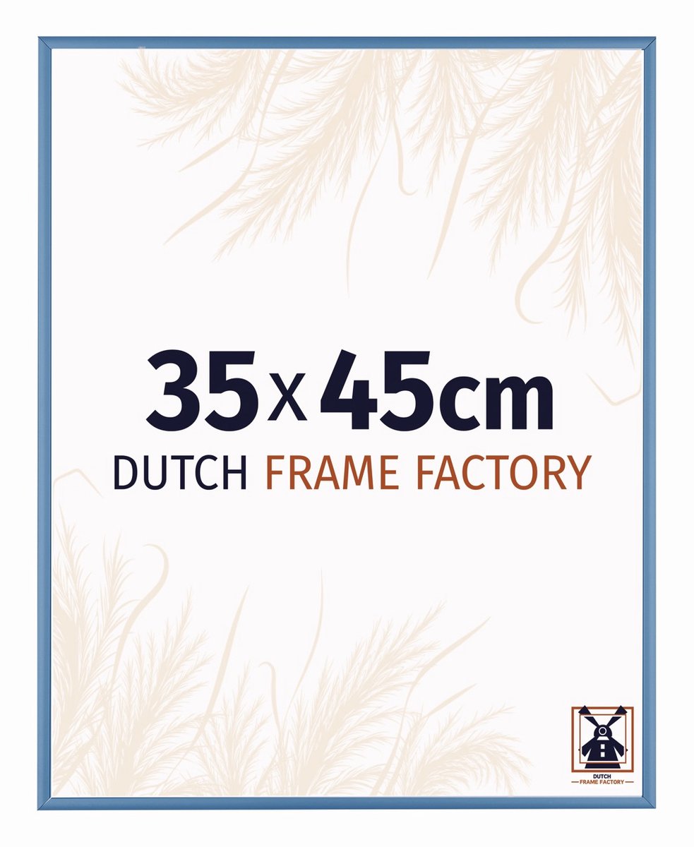 Fotolijst 35x45 cm - Aluminium - Staal Blauw - Kampen