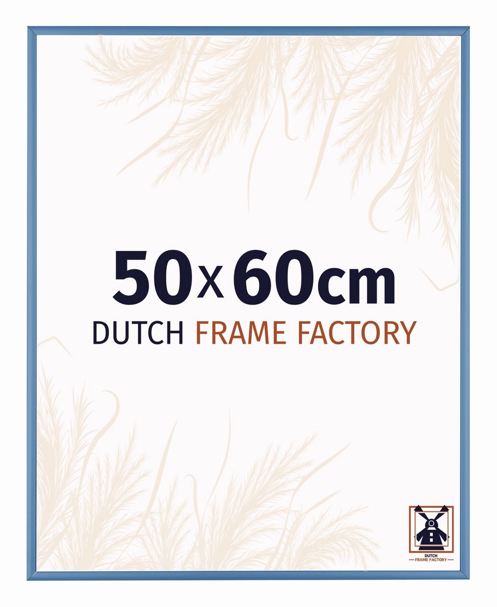 Fotolijst 50x65 cm - Aluminium - Staal Blauw - Kampen