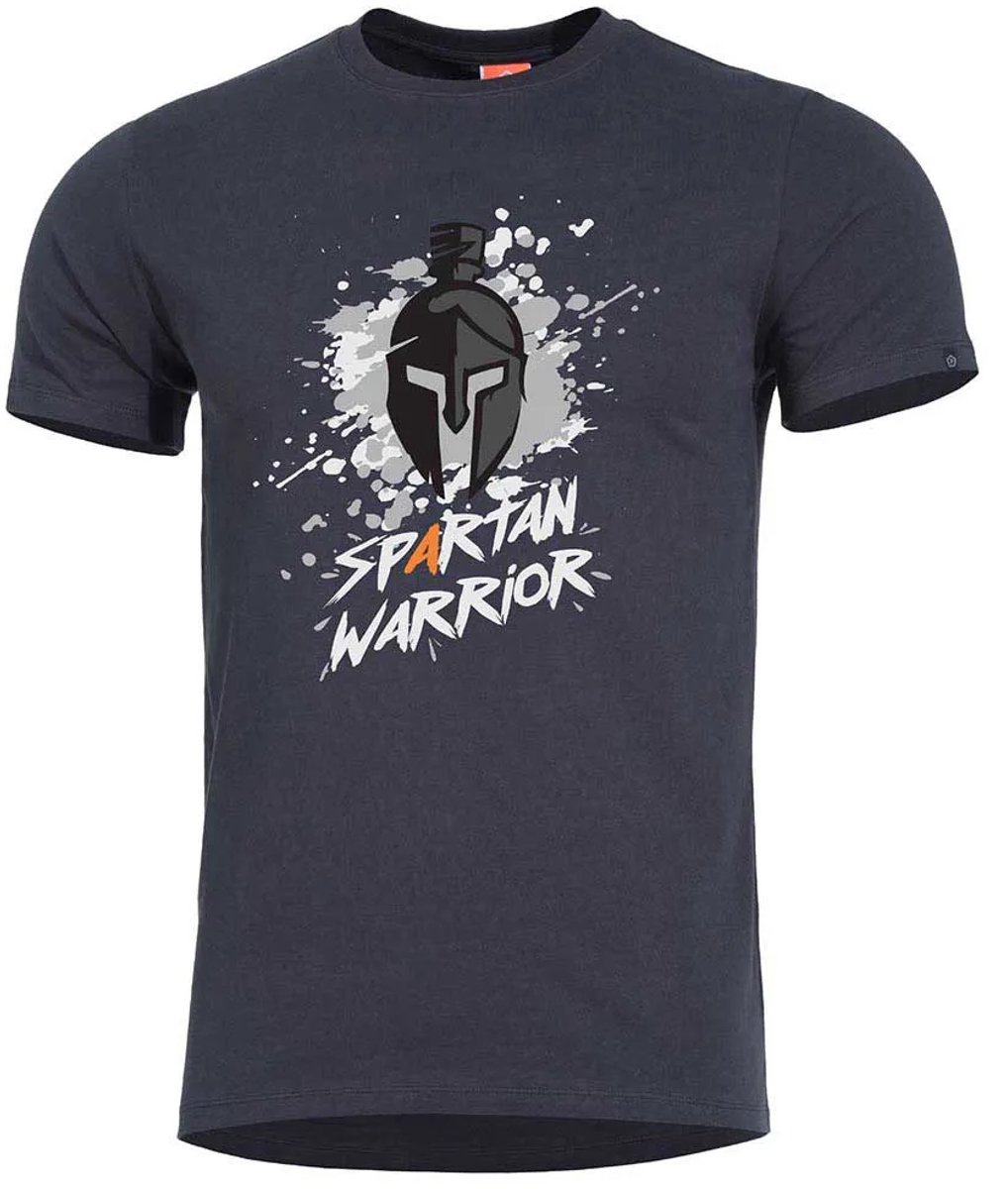 Pentagon Ageron Spartan Warrior T-shirt Met Korte Mouwen Blauw XS Man