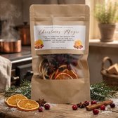 Potpourri Stoofpotje Christmas Magic 100% natuurlijk 50gr - Natuurlijk huisparfum kerstgeur zonder toevoegingen - Natuurlijke strooidecoratie - Kerst decoratie mix