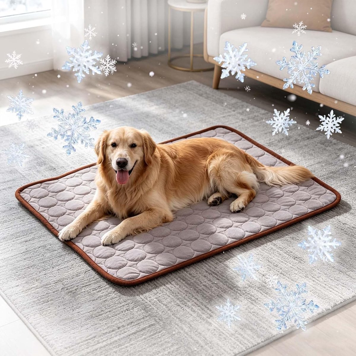 KZQ Koelmat Voor Honden En Katten 2026 Duurzaam Zelfkoelend Bed Dieren Zomer Koelkleed Draagbaar Verkoelend Matras Voor Huisdieren Wasbaar Afwasbaar Grijs 70x100cm