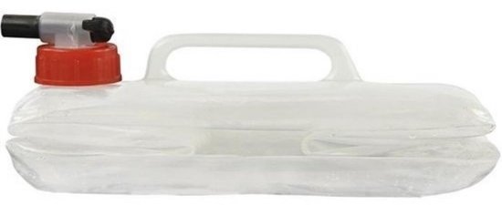 Opvouwbare watertank / jerrycan 10 liter - waterreservoir voor de camping / picknick van Merkloos — afbeelding 3