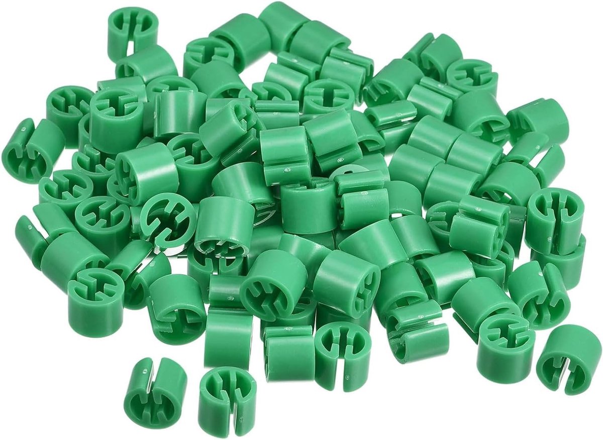 Kledinghanger Labels voor Kleurcodering - 150 Stuks, Geschikt voor 3.5mm Stang, Groen, Perfect voor Organisatie en Identificatie