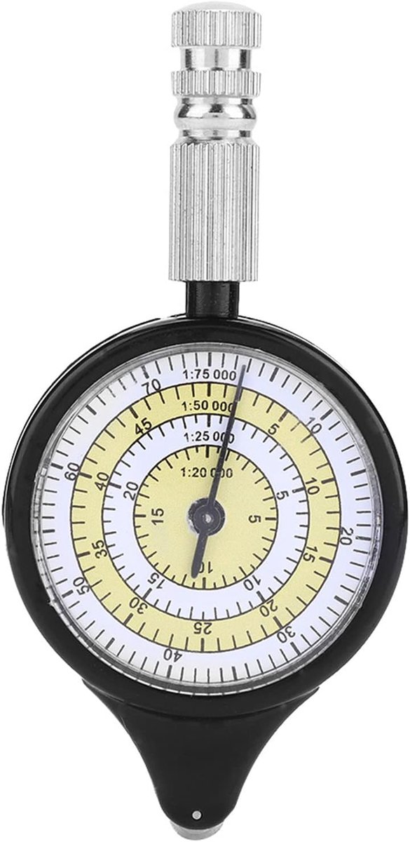 SnelShoppen - Mini Card Gauge, Afstandsmeter voor Buiten, Lichtgewicht Outdoor Calculator voor Camping, Hiking en Sport, Aluminium en ABS, Waterproof