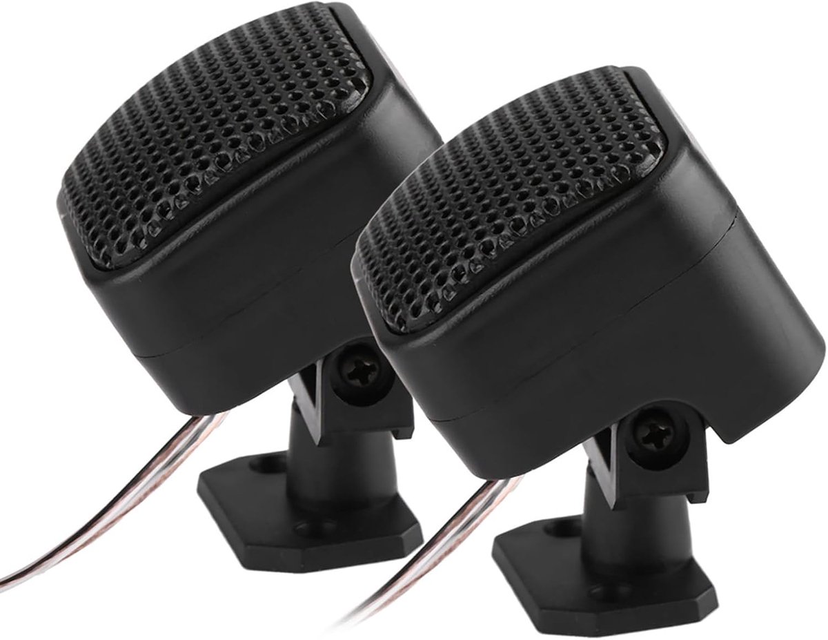 SnelShoppen - 2 Stuks 500W Auto Coaxiale Speakers - Compacte Muziek Tweeters voor Verbeterd Geluidsysteem - Eenvoudige Installatie - Ideaal voor Auto,