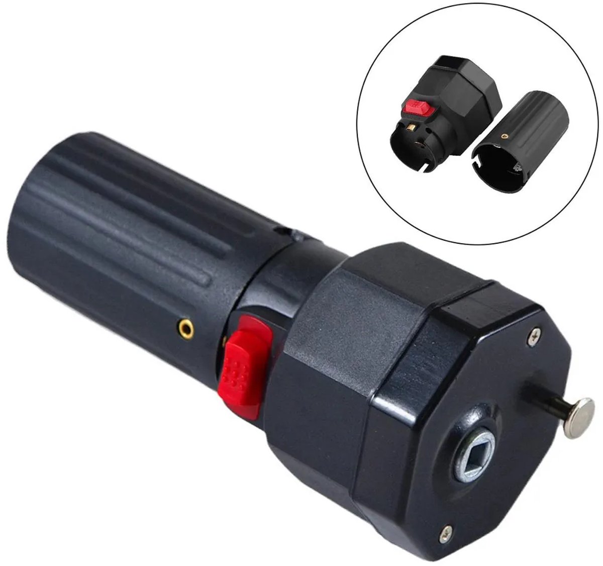 Deze 1,5V accuaangedreven barbecuemotor is een stille en duurzame motor Geschikt voor roterende grills, Geschikt voor barbecuevorken, draaibare grills, kamperen en andere buitenactiviteiten. Hij is duurzaam en energiezuinig.