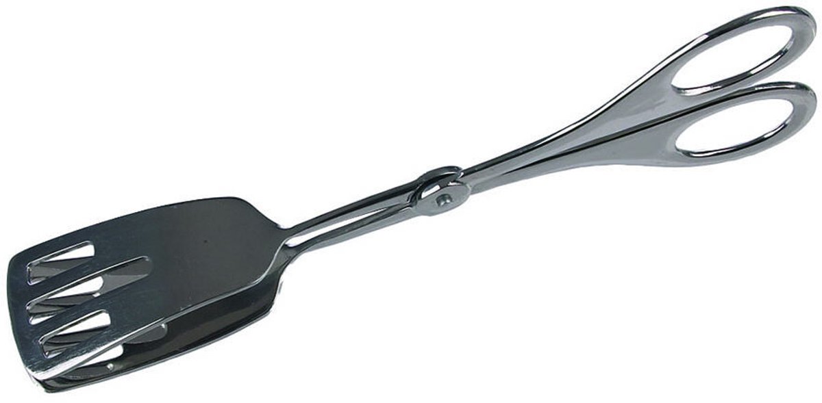 Gebaktang breed RVS 18 cm