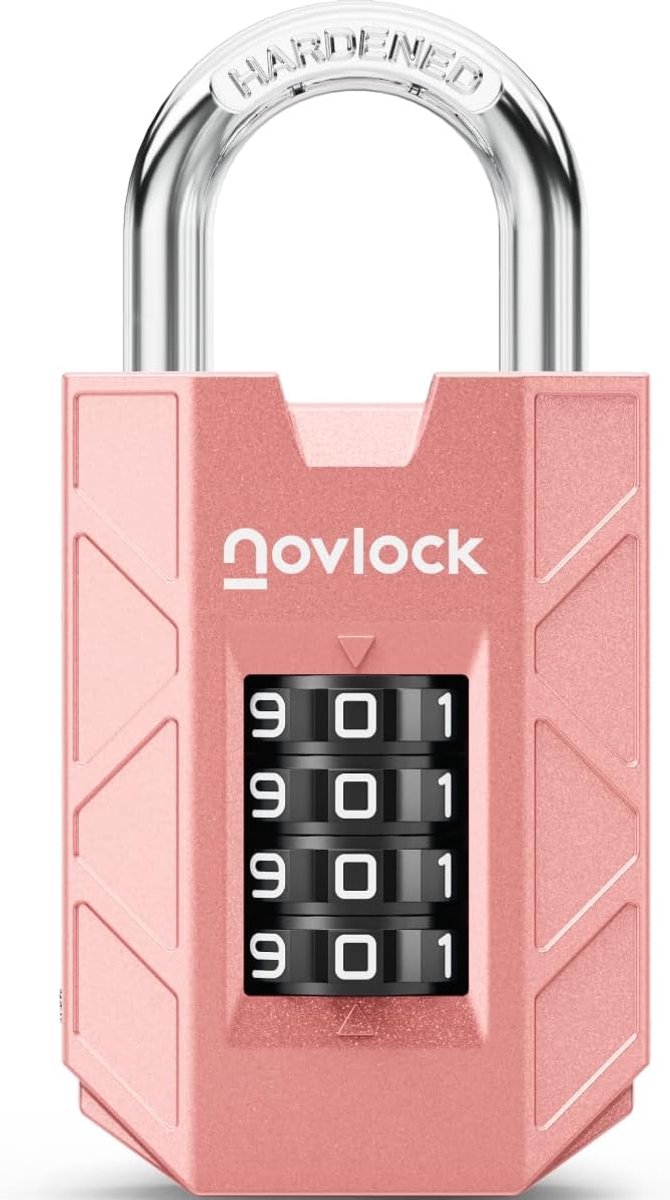 SnelShoppen - Combinatieslot – Robuuste en Veilige Hangslot met 4-Cijferige Code – 7mm Gehard Staal – Slot voor Kasten, Kisten, Hekken, Poorten en Tui