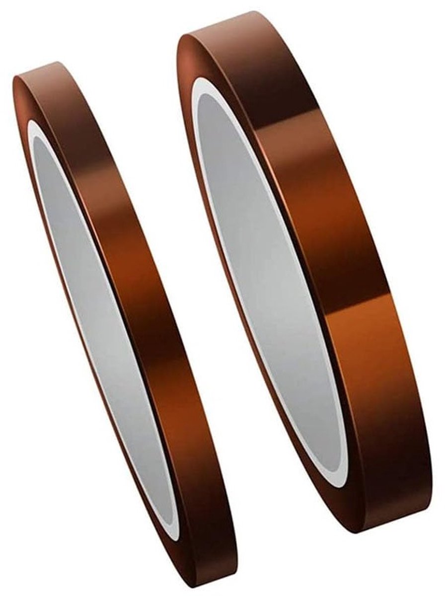 Heat Resistant Tape 10mm/20mm for 3D Printers, Soldering, Powder Coating, Electronics (High Temperature Resistance) - ShopVlot
