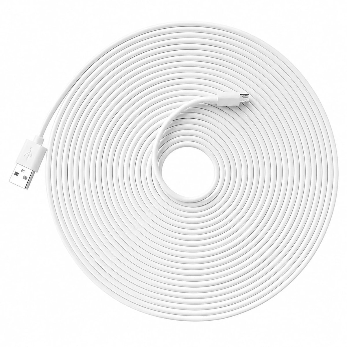 SnelShoppen - 5 Meter Platte USB Verlengkabel USB 2.0 A naar USB-C - Ultradun, Flexibel, Ideaal voor Bewakingscamera's, Switch-Controllers, Opladen en