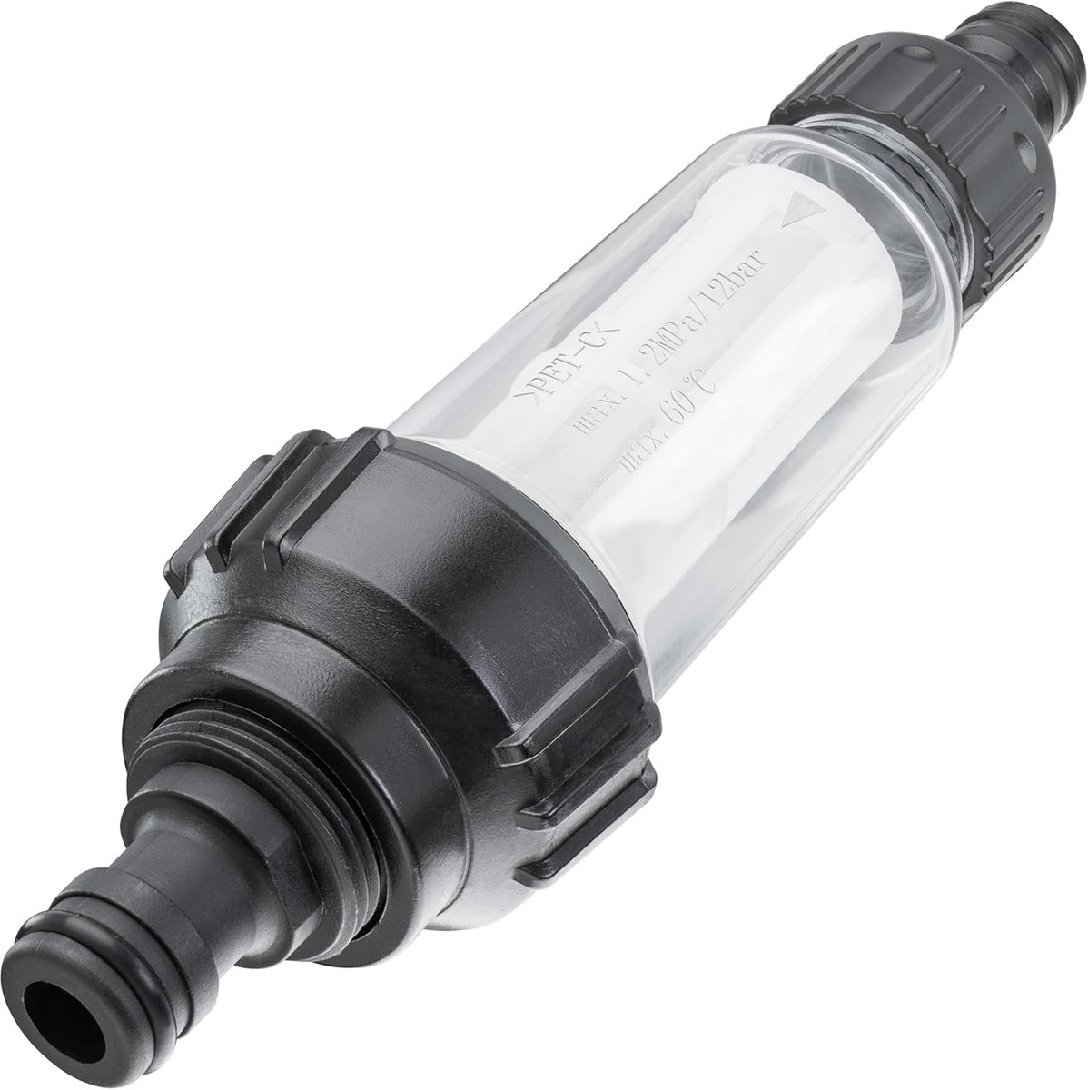 SnelShoppen - 3/4 inch Waterfilter voor Tuinslang en Hogedrukreiniger met Adapter - Bescherming tegen Vuil, Geschikt voor Tuin, Camping en Huishoudeli