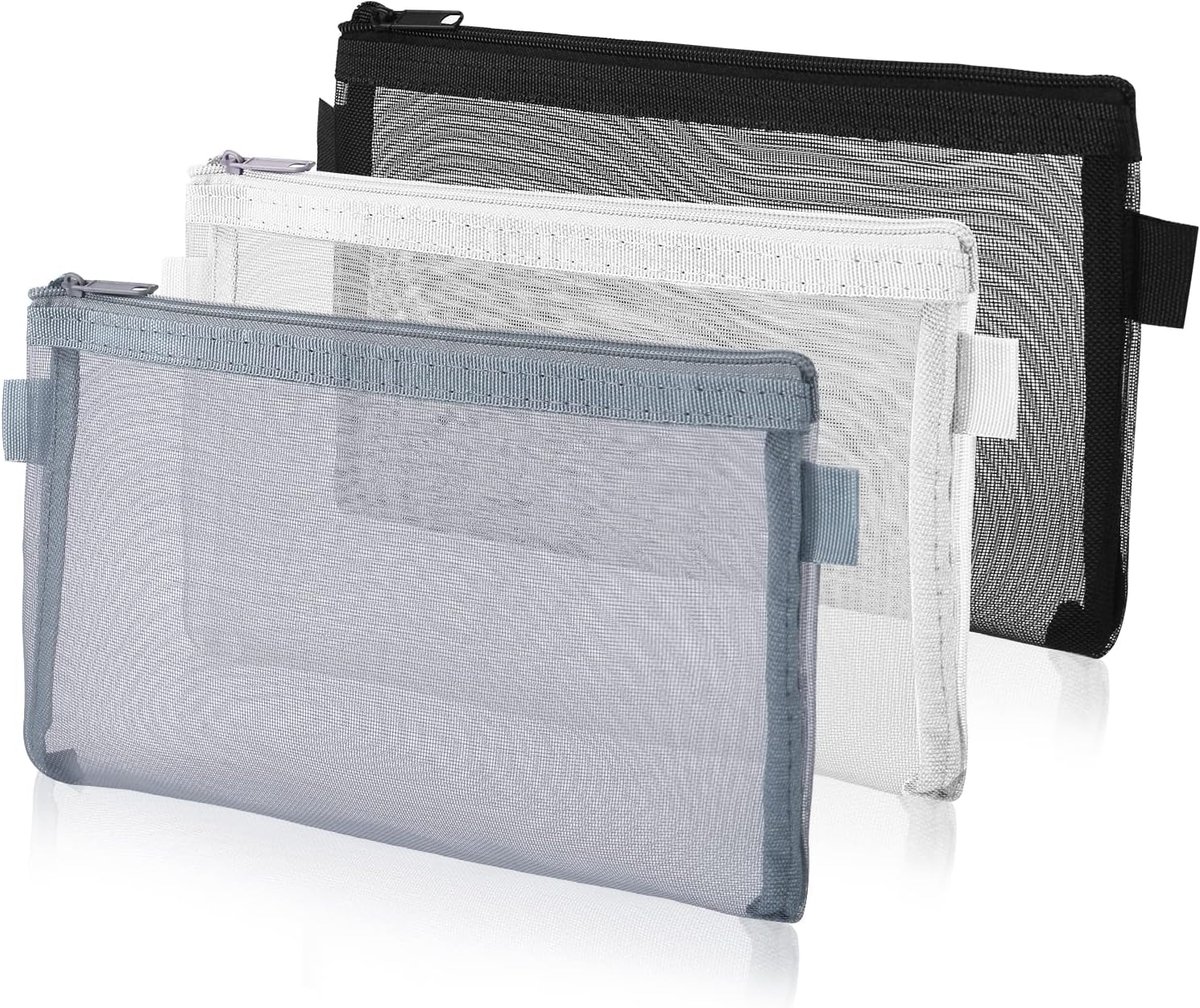 Etui - etui jongens - Etui-pennenzak - Pennenetui - Grote Etui - Voor Volwassenen en Kinderen - Schoolspullen - Schooletui - organizer - opbergdoos - plat - rechthoekig - 20.5×10.5 cm - 3 stuks