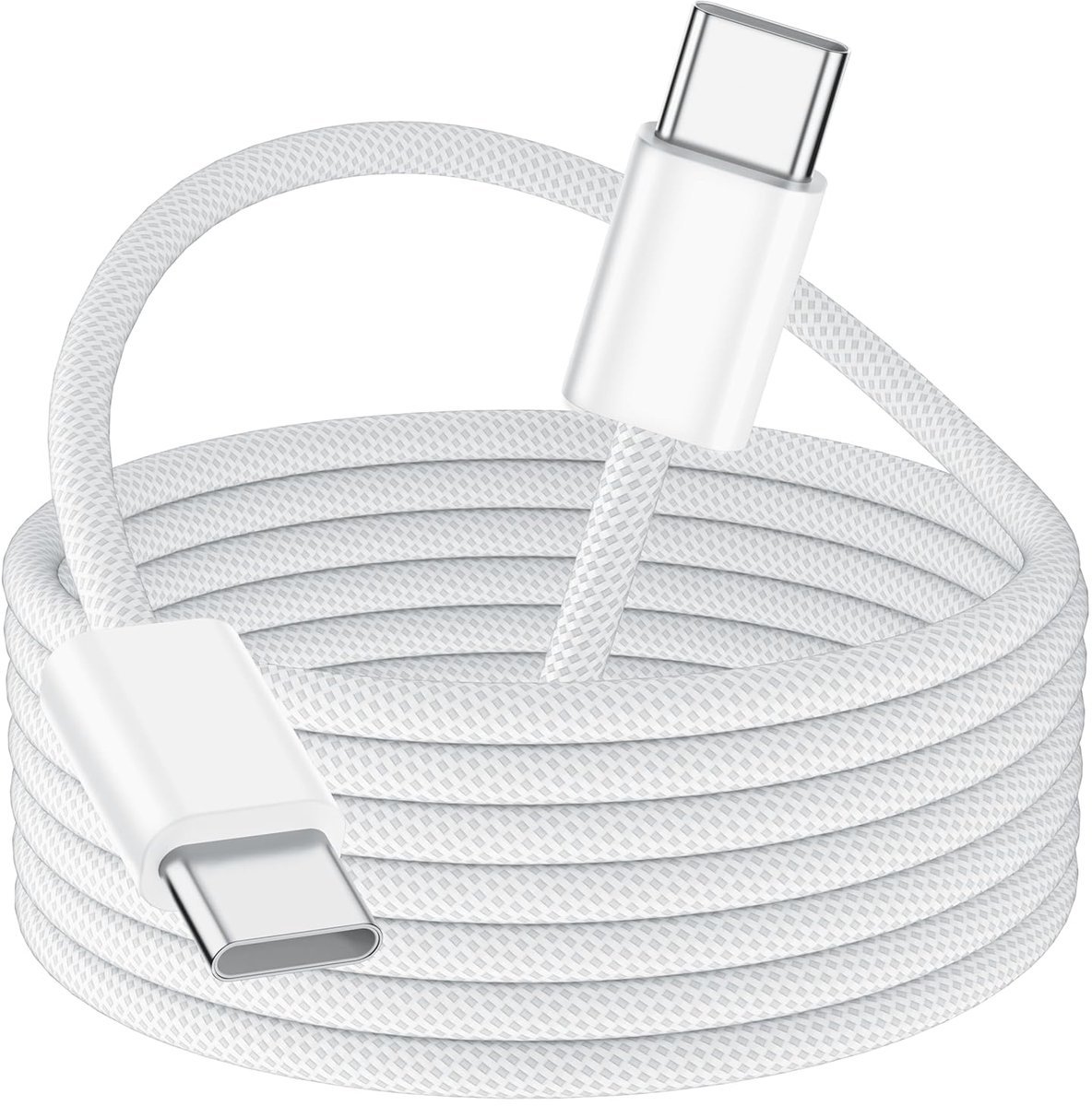 SnelShoppen - USB C naar USB C Kabel 3M, 60W Gevlochten Snelle Oplaadkabel voor iPhone 17/16/15, iPad, MacBook, Universele Compatibiliteit, Snelladen