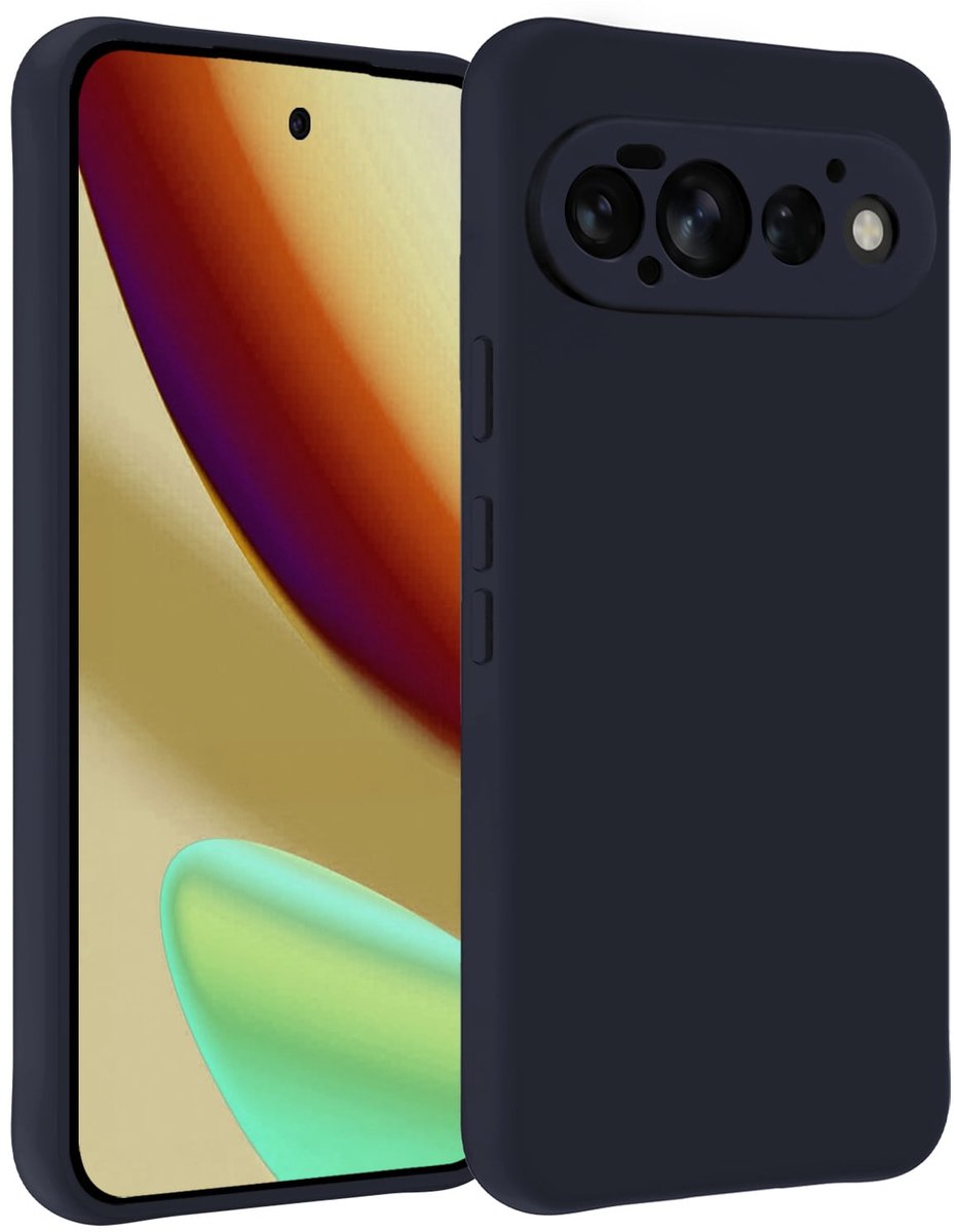 Hoesje - Geschikt voor Google Pixel 11 Pro - Sterk & Shockproof - Hoes Cover - Siliconen Case - Telefoonhoesjes - Donkerblauw