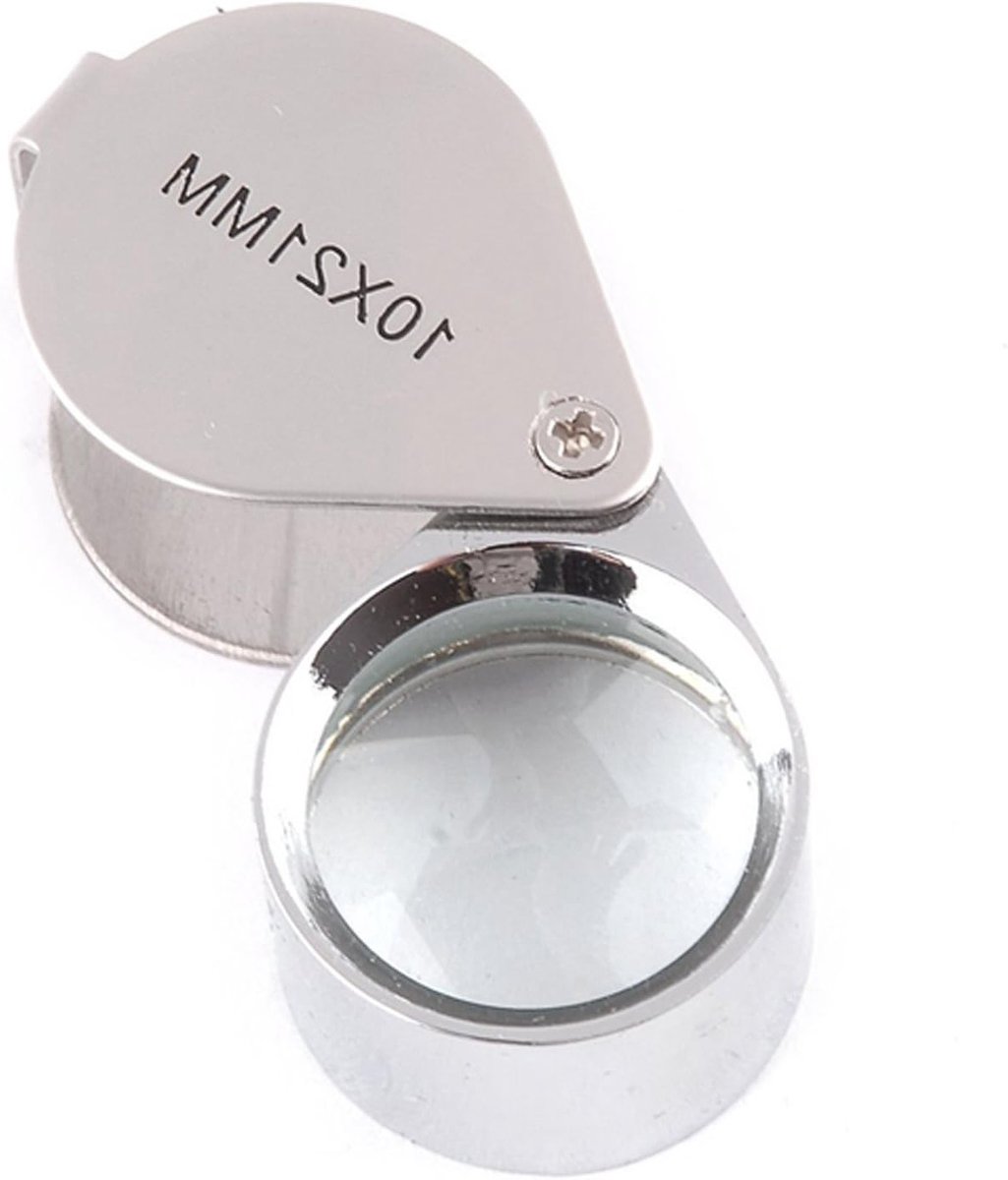 Horlogemakersloep met 10x vergroting en 21 mm lens voor precisiewerk en juwelierswerk