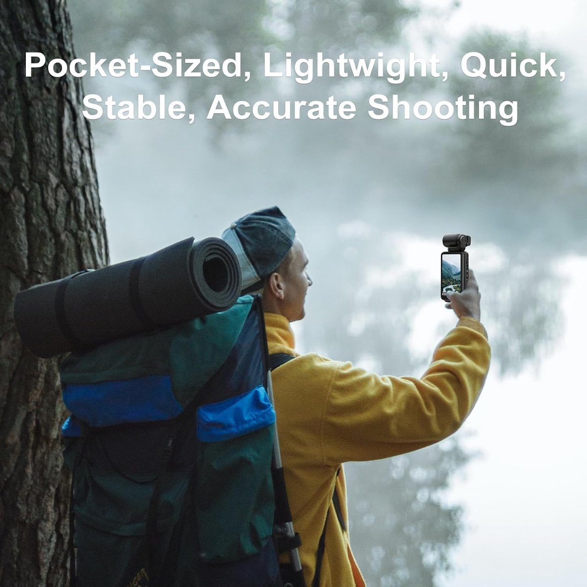 SnelShoppen - Portable Video Camera 5K/30fps Vlogging Camera met 3.5 Inch Rotatable Touch Screen voor YouTube TikTok Vlogs en Reisavonturen thumbnail 4