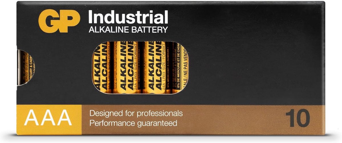 SnelShoppen - 10x AAA Alkaline Batterijen 1.5V Micro/LR03 - Lange Levensduur, Lekbescherming, Ideaal voor Apparaten met Hoog Energieverbruik, Plasticv