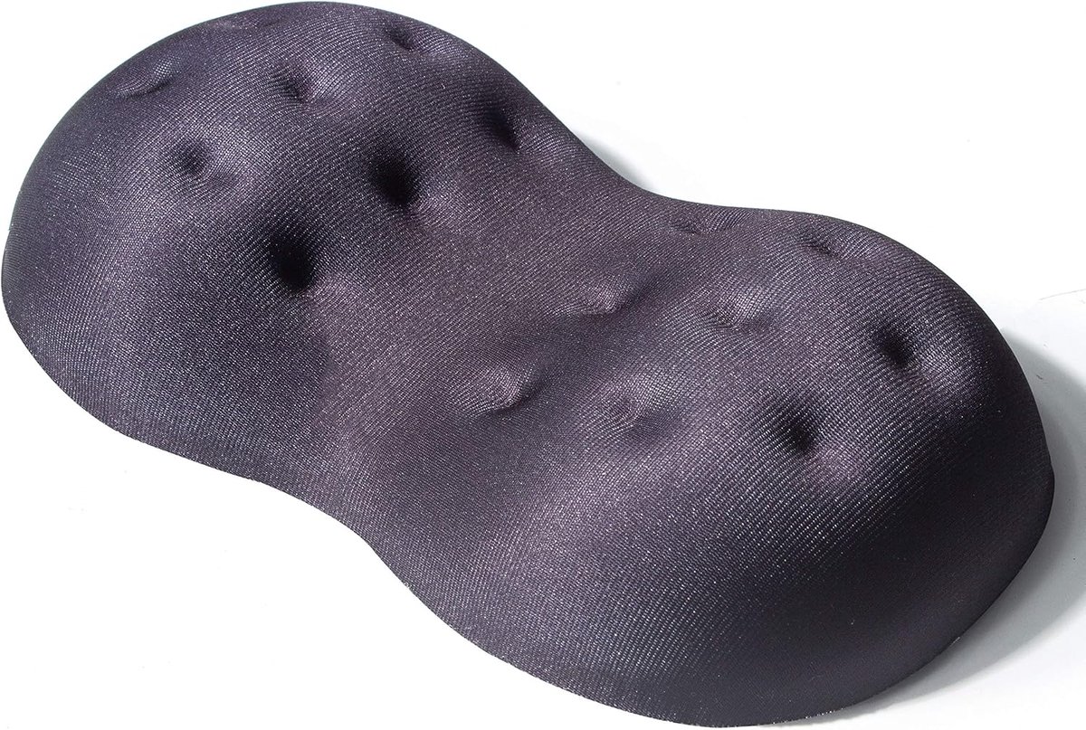 SnelShoppen - Deluxe Ergonomische Muismat met Geheugenschuim Polssteun - Comfortabele Ondersteuning voor Computer, Laptop, Kantoorwerk en Gaming - Ide