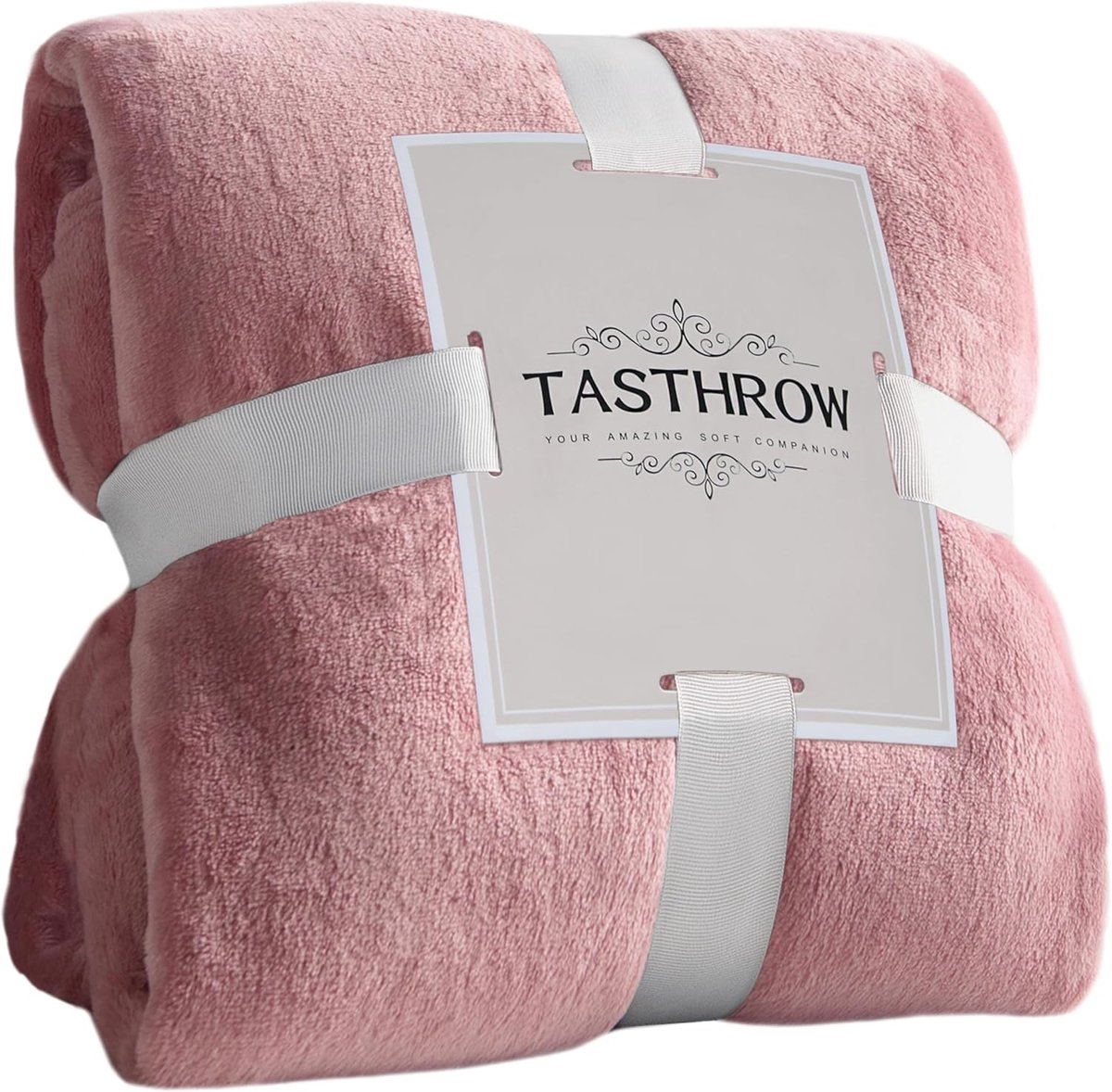 SnelShoppen - Super Zachte Roze Fleece Dekens 130x150 cm - Warm Bedsprei voor Sofa en Bed - Cozy Gemaakt van 100% Polyester - Perfect voor Alle Seizoe