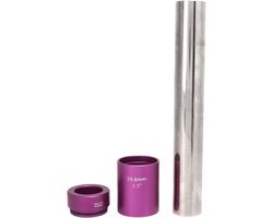 SnelShoppen - Fiets Voorvork Instelset - 304 RVS Aluminium CNC Bewerking - Crown Race Instelgereedschap voor Mountainbike - Geschikt voor 28.6 mm en T