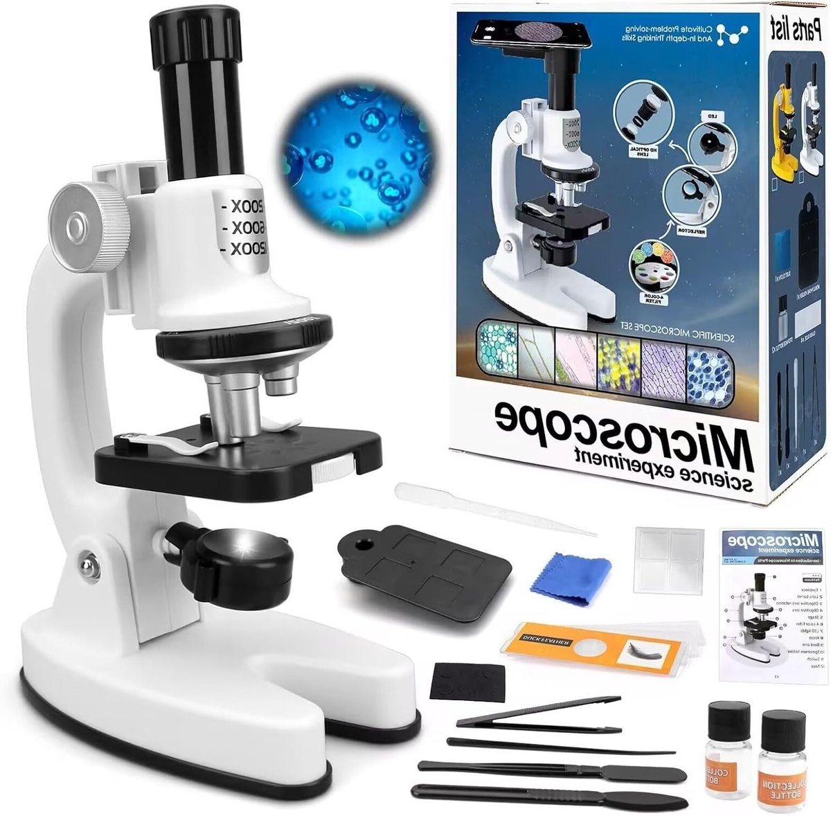 Educatief Microscoop voor Kinderen - Wetenschappelijke Speelgoed voor Experimenten en Ontdekking