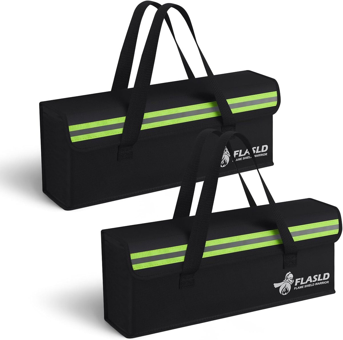 SnelShoppen - Lipo Brandveilige Accu Tas - E-Bike Accessoires - Oplaad Tas - Explosieveilige Batterijopslag - 49x11x18 cm - Set van 2