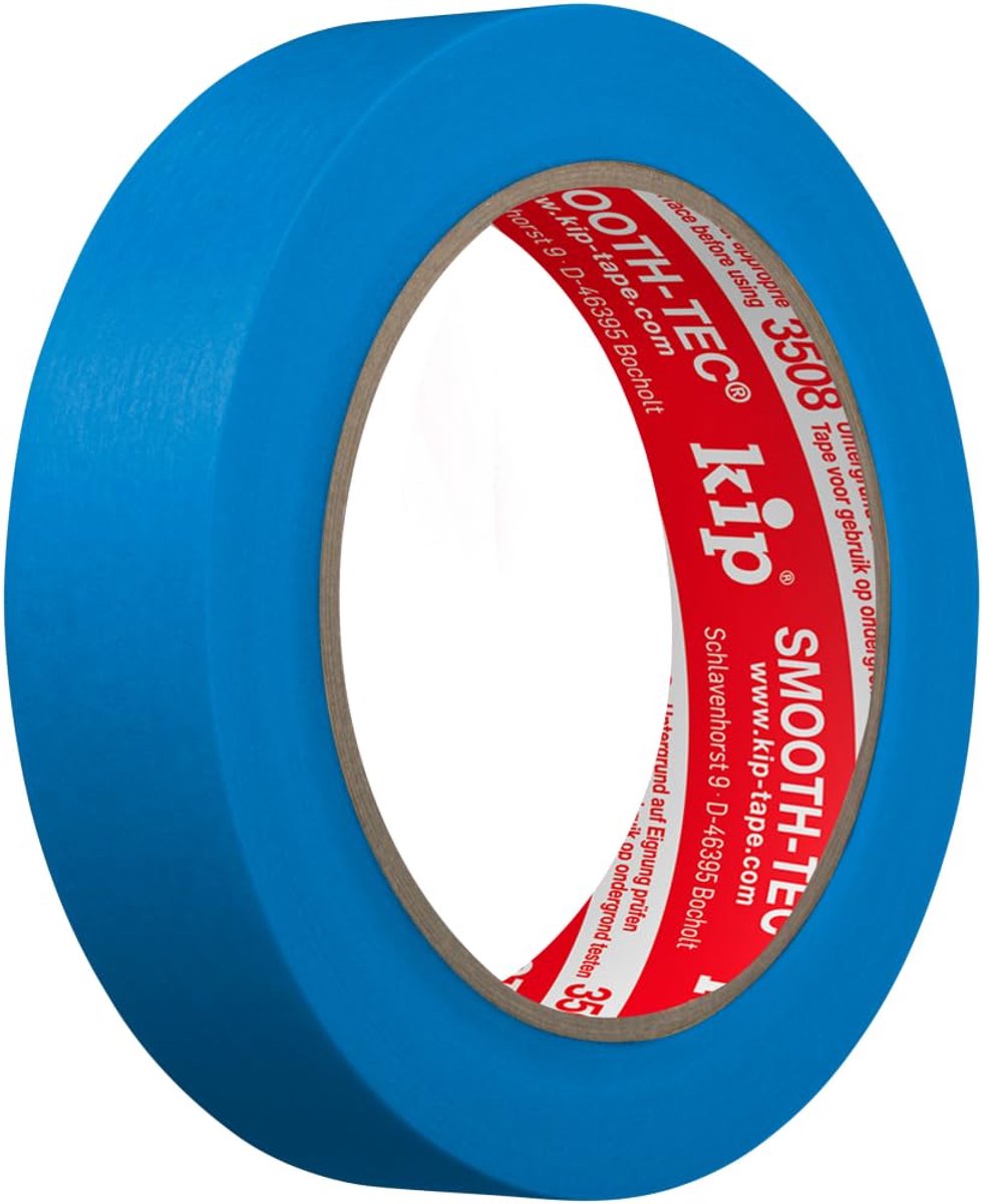 SnelShoppen - Kip Smooth-Tec 3508 Verf Tape 24 mm x 50 m | UV-bestendig, scherpe randen, washi look, indoor en outdoor gebruik, goud band, 80 °C