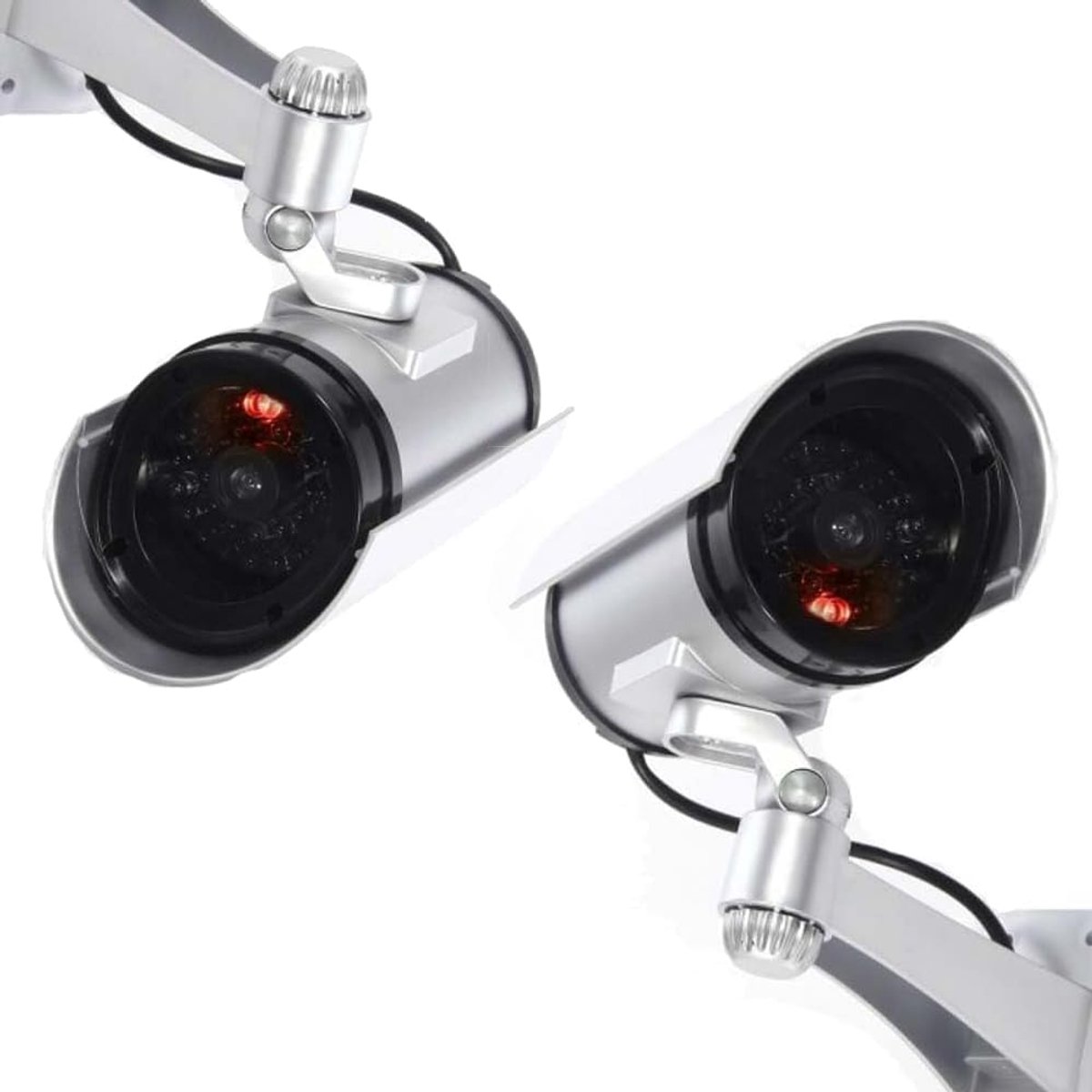 SnelShoppen - Realistische Dummy Beveiligingscamera met Flitsende Rode LED, Ideaal voor Binnen en Buiten, Deter Potentiële Inbrekers, Eenvoudig te Ins