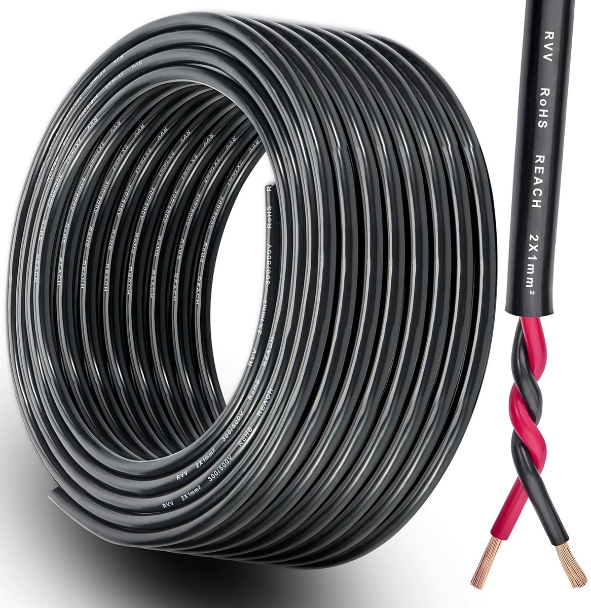 SnelShoppen - 10M Elektrische Kabel voor Trailers 1.0mm², Flexibele 12V/24V FLRYY Voertuig Kabel voor Caravan, Camping, Truck, Koper Trek Draad voor T