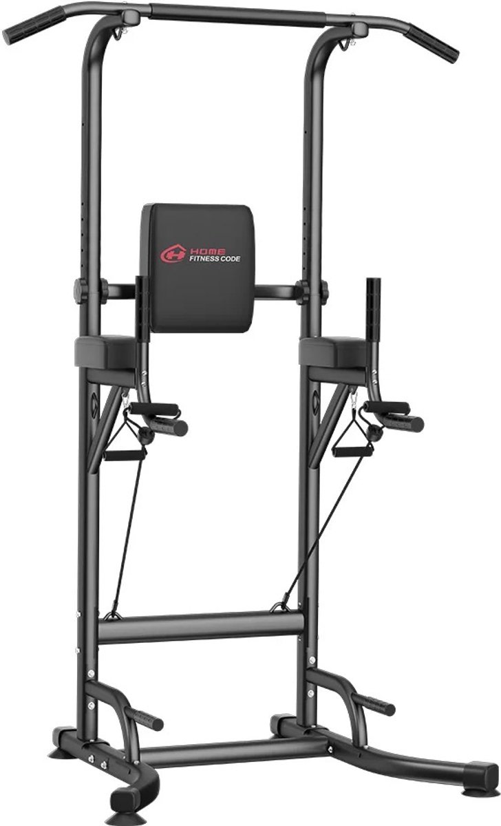 Lilac & Lily Multifunctioneel Krachtstation - Verstelbare Power Tower - Pull-up & Dipstation - Full Body Workout - Tot 200KG