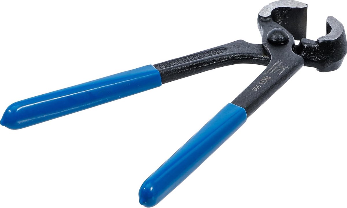 SnelShoppen - BGS 552 Pliers 200 mm | Professionele Tang DIN 9243A | Matt Black Gelakt met Polished Jaws en Blauwe Isolerende Coating | Ideaal voor Kl