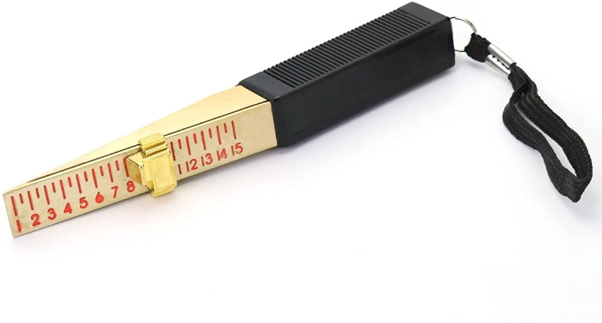SnelShoppen - Wedge Feeler Gauge 1-15mm, Vernier Voelermaat met 0.5mm Precisie, Ideaal voor Metingen van Openingen en Vlakheid