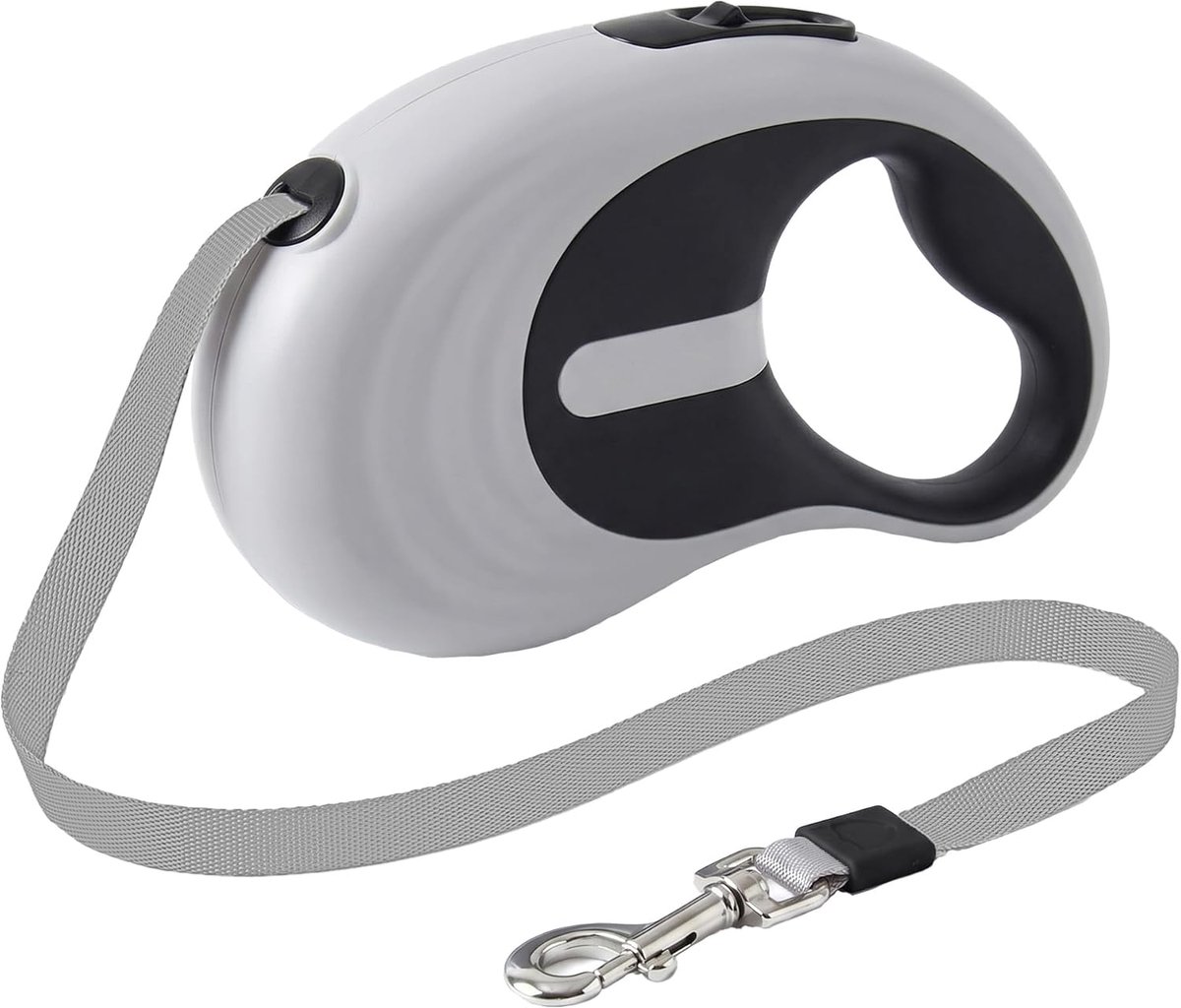 SnelShoppen - Uittrekbare Hondenriem 5 m - Telescopische Nylon Hondenlijn voor Honden tot 15 kg - Antislip Handgreep - Versterkte Behuizing - Ideaal v
