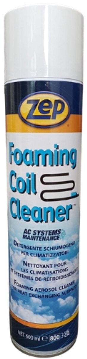 ZEP Foaming Coil Cleaner – Airco Reiniger – Airconditioning Reiniger – Warmtepomp Reiniger – Schuimende Coil Cleaner – 600ML