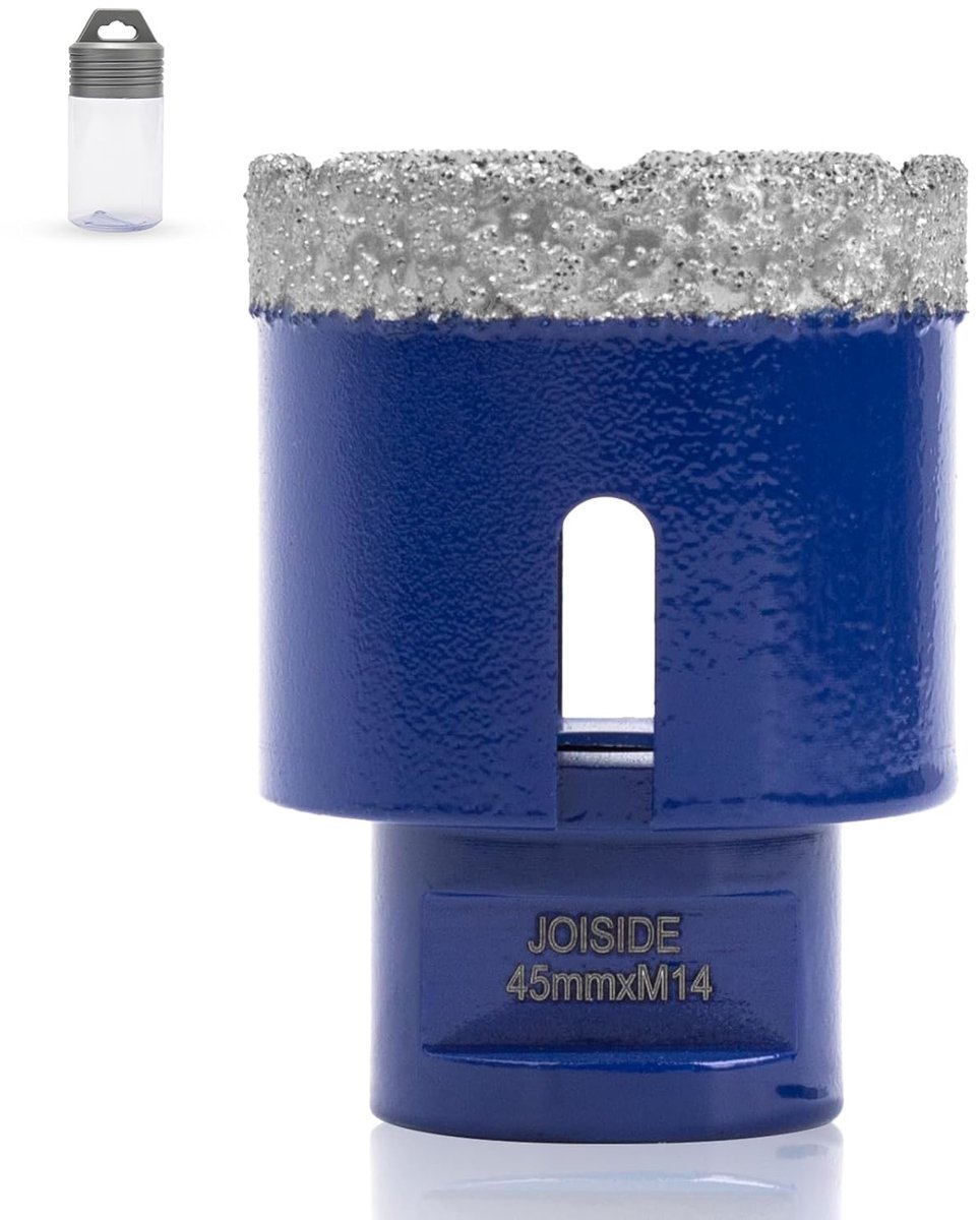 SnelShoppen - Diamond Core Boor 45mm x M14 voor Porselein Tegel Keramiek Graniet Marmer Steen Metselwerk Baksteen - Professioneel en Snel Boren