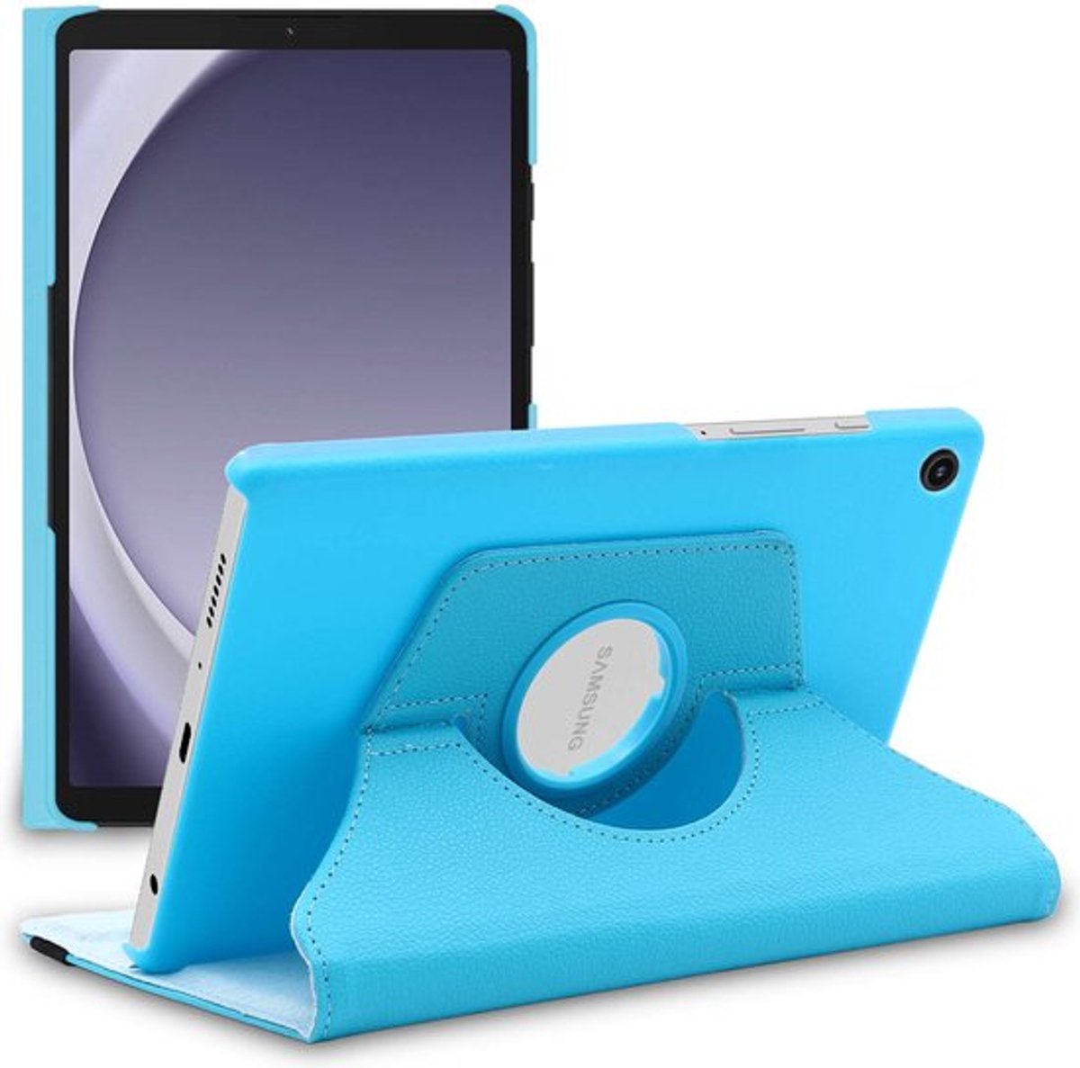 ebestStar - Hoes geschikt voor Samsung Galaxy Tab A9 8.7 (2023) SM-X110, Roterende Etui, Case, 360° Draaibaar hoesje, Blauw