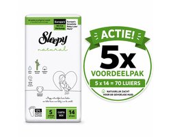 Sleepy Natural Ultra Gevoelige Luiers Maat 5 Junior (11-18 Kg) - 14 Stuks