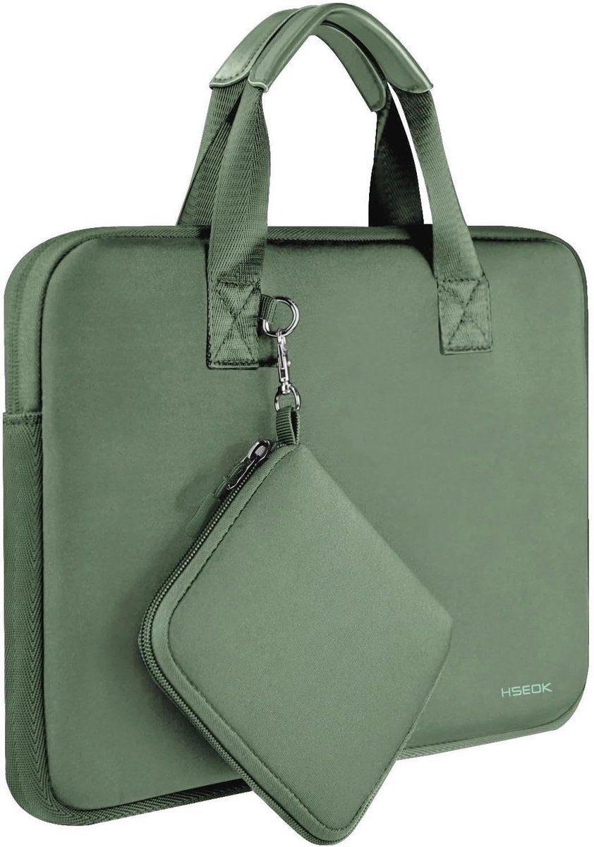 Thijox - Laptophoes 14 inch - Neopreen Computertas met Klein Opbergvak - Compatibel met MacBook Pro 14" M4/M3/M2/M1 2021-2025, MacBook Air/Pro 13" en