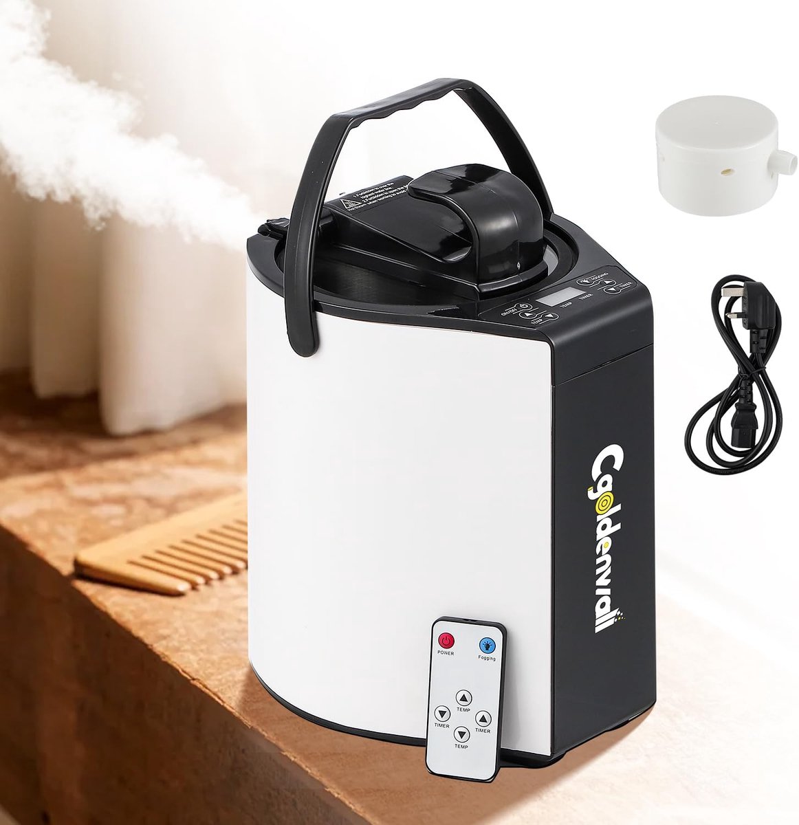 Sauna stoomgenerator 800W met afstandsbediening draagbare stoomsauna 3L watertank touchscreen temperatuurregeling voor thuisgebruik