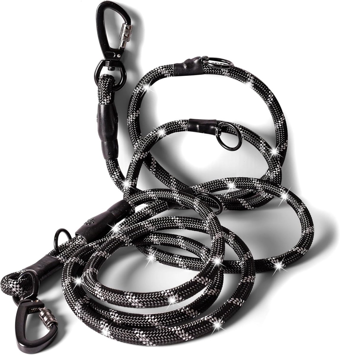 SnelShoppen - Verstelbare hondenriem 300 cm lang, 1.2 cm dik, voor grote honden boven 15 kg - Extra stabiele 4-voudig verstelbare training leiband