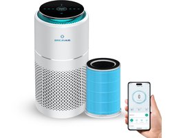 Breavair Smart Luchtreiniger HEPA H13 – Air Purifier – Actief Koolstoffilter – CADR 330 m³/u – Tot 40 m² – WiFi/App – Pollen, Stof, Rook, Geuren, Allergieën & Hooikoorts