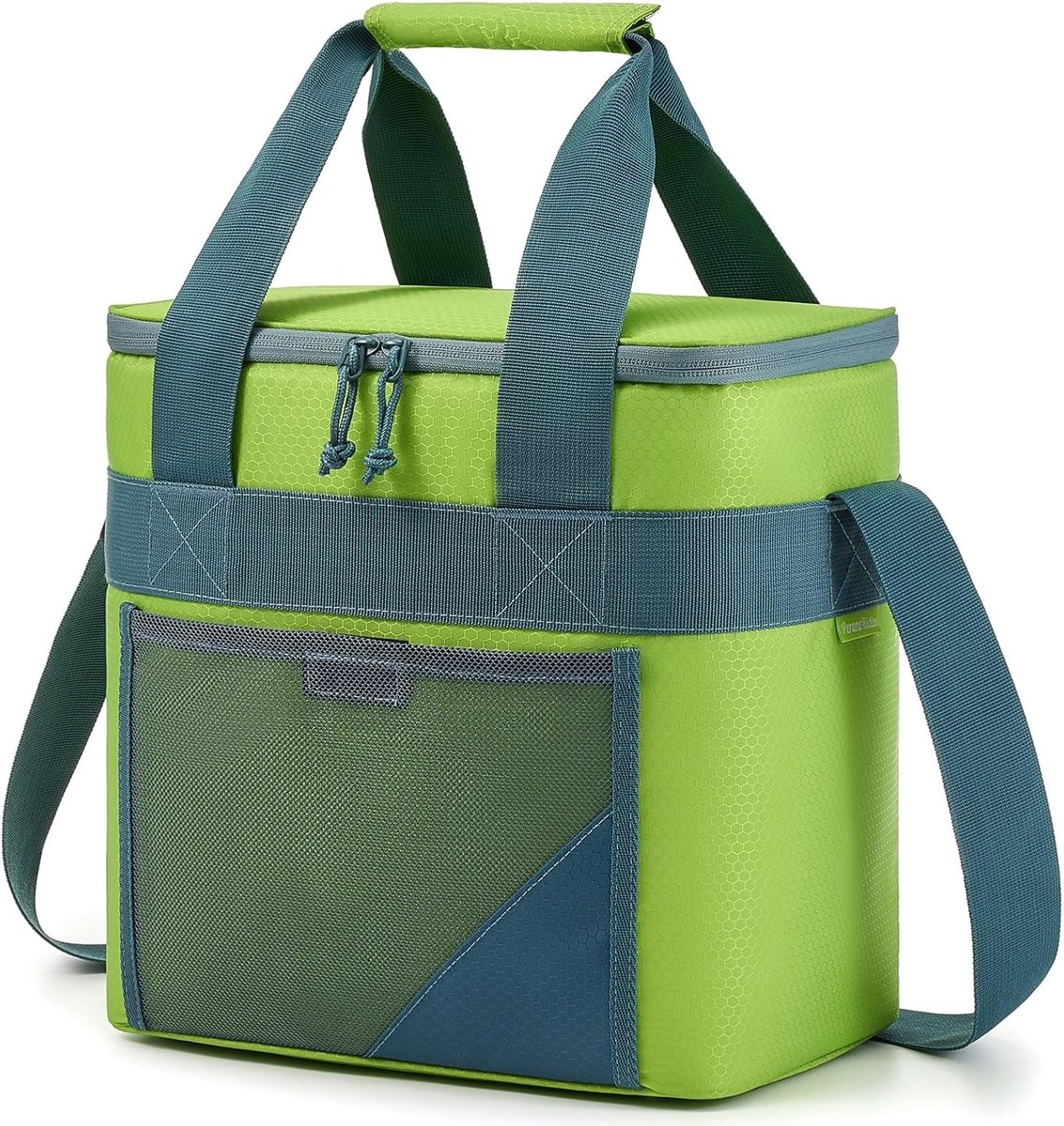 SnelShoppen - Cooler Bag 20L - Lichtgewicht Geïsoleerde Thermotas - Draagbaar voor Camping, Strand, Picknick, Reis - Groene Koeltas