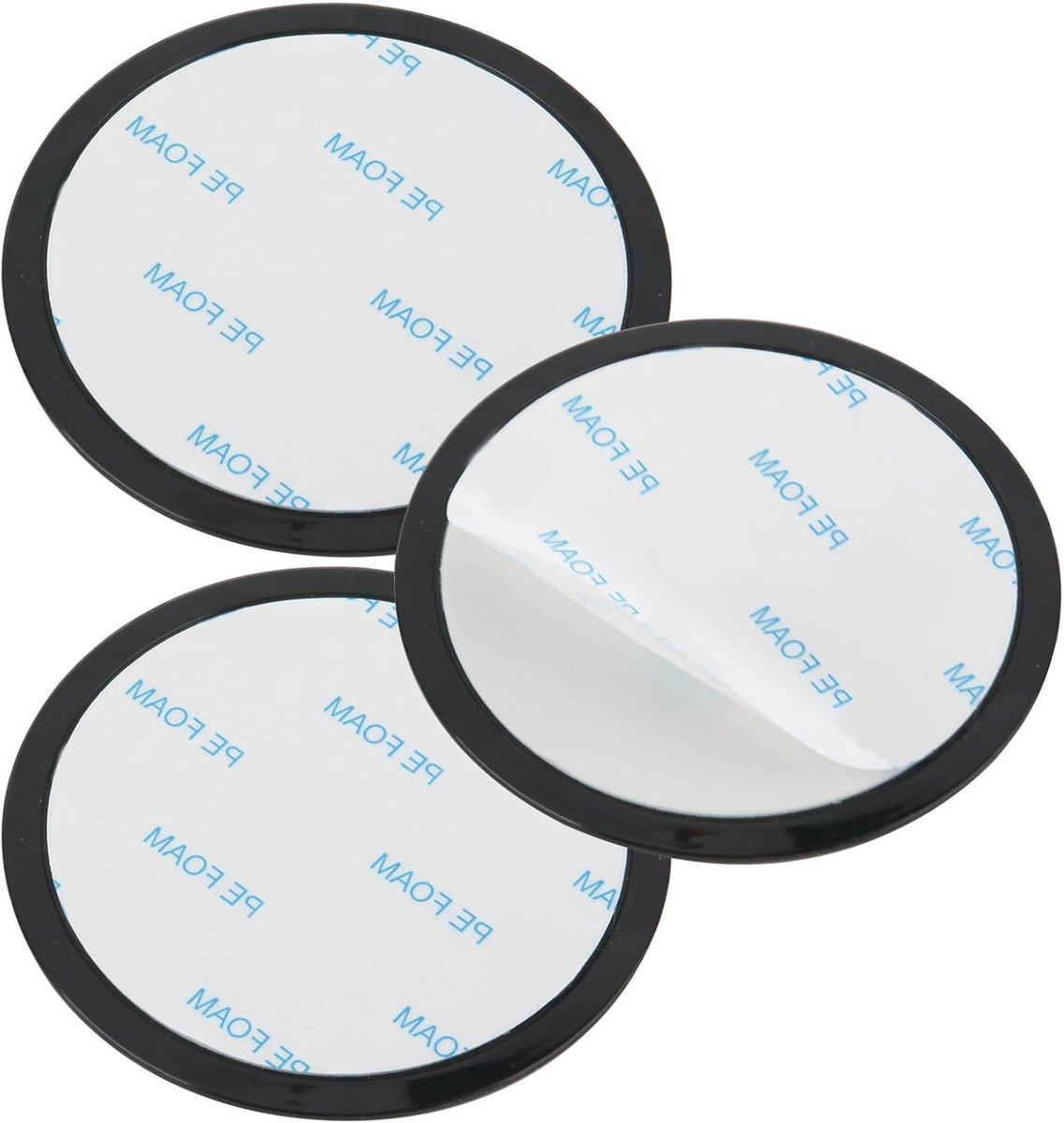SnelShoppen - 3pcs Zuignap Montage Schijven 80mm Universele Adhesive Disk voor Dashcam en Telefoonhouder - Sterke Hechting en Duurzaam